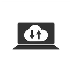 laptop device storage icon vector