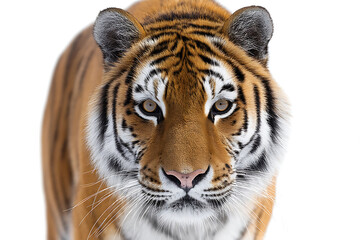 Obraz premium Close-up of tiger isolated on transparent background.