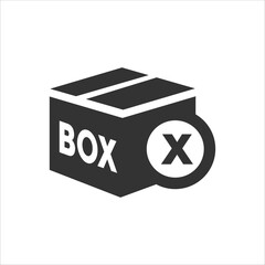 package box, shipping package box vector icon, box icon, warning icon