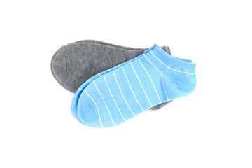 blue and black baby socks