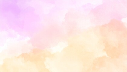 Purple magenta pink peach coral orange yellow beige white abstract watercolor. 
