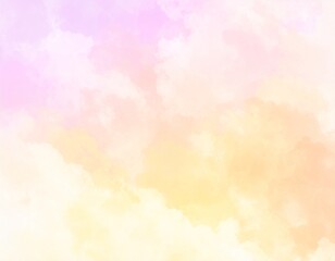 Purple magenta pink peach coral orange yellow beige white abstract watercolor. 