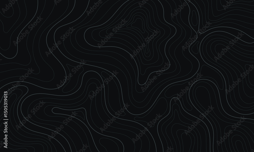 Aufkleber abstract black topographic maps pattern contour line banner in texture background