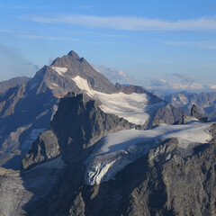 Mountain peaks seen from Titlis, Switzerland.