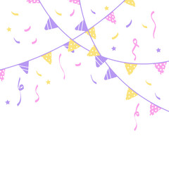 Fototapeta premium Birthday Bunting Flag Decoration