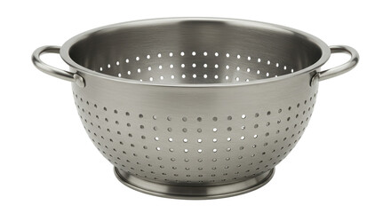 Isolated Stainless Steel Colander