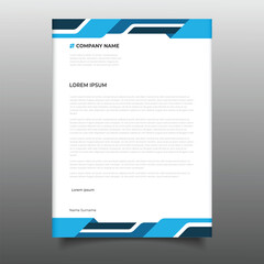 Elegant corporate business geometric letterhead template design background
