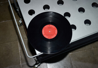 Mockup Of Customized Vinyl Record