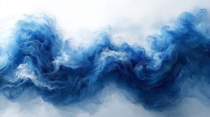 blue smoke on white background