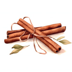 Cinnamon isolated on transparent background
