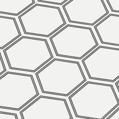 High-Tech 3D Hexagon Grid Pattern
