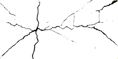 Deep cracks intertwine across a stark white surface, creating an abstract tapestry that showcases the beauty within destruction. Nature’s design captivates the observer’s imagination.
