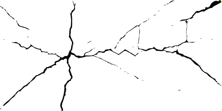 Deep cracks intertwine across a stark white surface, creating an abstract tapestry that showcases the beauty within destruction. Nature’s design captivates the observer’s imagination.
