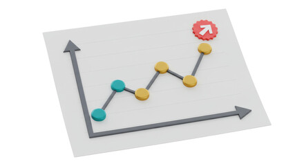 Isolated Graph with Upward Trend