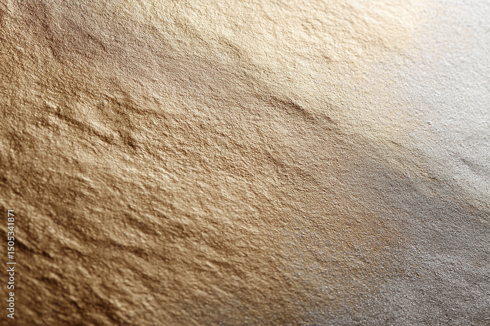 Poster smooth textured metallic mineral surface with gold and silver gradient, abstract background for desi