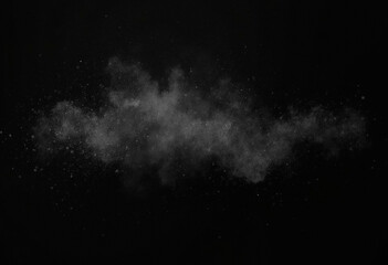 Obraz premium black and white smoke with dust