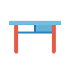 Simple Wooden Table Vector &ndash; Home Furniture Icon Design