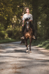 Reiterin / reiten