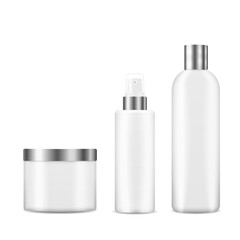 PNG white tube cosmetic jar packaging cream container dispenser spray blank vector shampoo moisturiser skin face spa template

