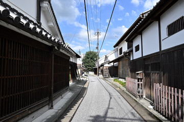 奈良県五條市五條新町の古い町並み