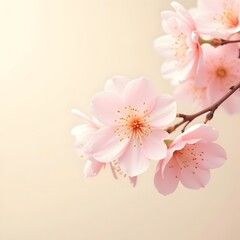 Pink Blossoms Floating in Ethereal Beauty