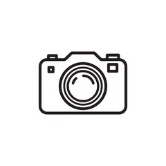Digital photography equipment with a compact camera lens, an illustration of a modern photographic object