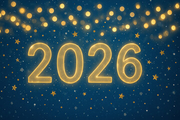 Fototapeta premium 2026 New year banner