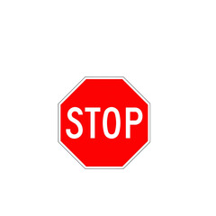 stop road sign