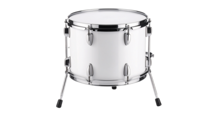 Traditional wood percussion instrument drum isolated on a white background