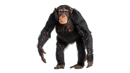 Black great dane puppy and bernese mountain dog, isolated on white