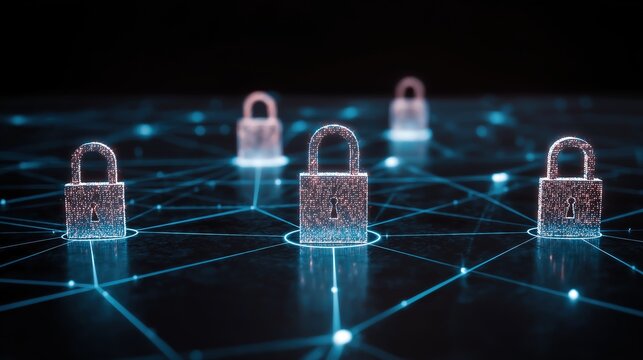 Digital padlocks for computing systems, anti fraud network security technologies, and privacy data network protection concepts