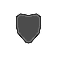PNG silhouette shield flat logo vector security icon graphic badge heraldry police military design element black-and-white symbol

