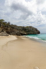 The beach of Kleine Knip in Curaçao.