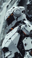 Fototapeta premium digital technology mecha material texture poster background