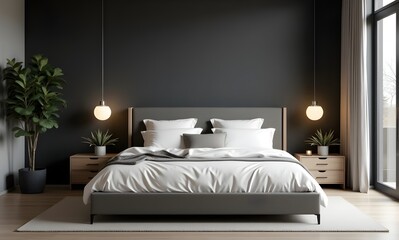Cozy Bedroom Retreat with Soft Lighting

