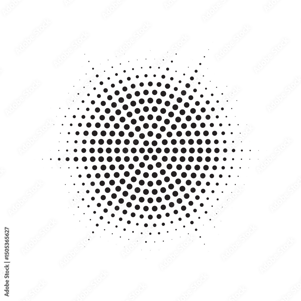 Poster burst halftone light effect. glowing light burst. abstract grunge halftone dots background. vector i