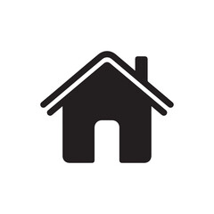 Home real estate vector icon symbol on white background for web design and property sale illustration