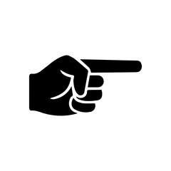 blaming finger glyph icon