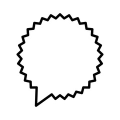 Speech bubble icon. Talk, chat symbol