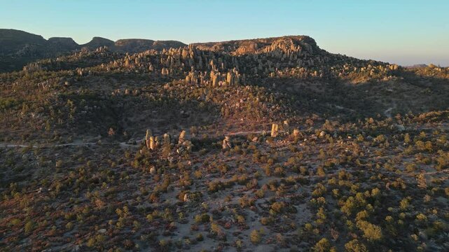 Majestic rocky valley landscape in Creel, Chihuahua&rsquo;s Valle de los Monjes