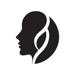 dermatology vector silhouette clip art logo design illustration