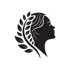 dermatology vector silhouette clip art logo design illustration