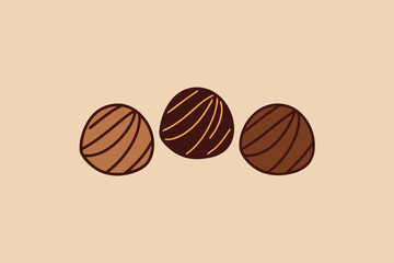 Abstract striped eggs minimalist design illustration