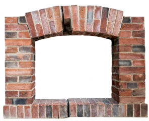 encadrement fenêtre en briques, PNG fond transparent