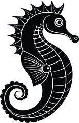 Obraz premium Seahorse Curled