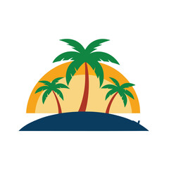 palm tree on the beach