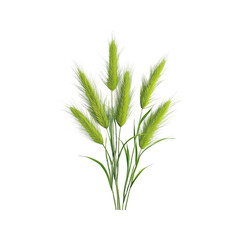 Vibrant Green Artificial Wheat Grass Bunch, Decorative Home Decor