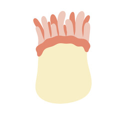 Obraz premium Funny cartoon coral