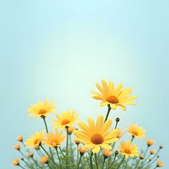 Golden Summer Bloom: Orange Daisies in Crystal Vase Greeting Card