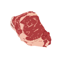Beef Steak Fresh Bought From the Butcher Illustration vector based drawing Vol 01